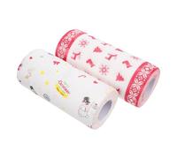IMIKEYA 2 Rouleaux de Papier Absorbant Cuisine à Motifs de Noël, Papier Alimentaire Résistant la Graisse, pour Emballage de Sandwichs Cuisine Plusieurs styles