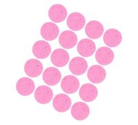 IMIKEYA 20 Disques Démaquillants Ronds Réutilisables en Pulpe de Bois Éponges Exfoliantes Multifonctions Visage Lot de 20 Pièces Rose Nettoyants Visage Pratiques et Lavables