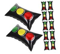 IMIKEYA 20 Pièces Ballons Aluminium Feu Rouge pour Décoration Anniversaire Voiture Course et Sécurité Routière