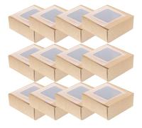 IMIKEYA 20 Pièces Boîte Cadeau avec Fenêtre Transparente Boîte de Rangement Cadeau Portable pour Bijoux ou Bonbons pour Maison