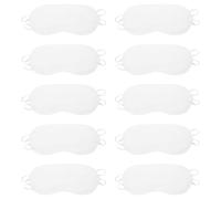 IMIKEYA 20 Pièces Masque de Sommeil Jetable Blanc en Polyester, Léger et | Sieste et Sommeil, Surface à Écrire et Dessiner, , Adapté Étudiants et Bureau
