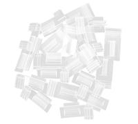 IMIKEYA 20 pièces Porte-étiquette Transparent Clip Étagère Lot de Supports PVC Durables Fixations Rapides pour Prix Affichage Étiquette Magasin Supermarché Garde-manger