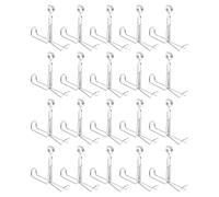 IMIKEYA 20 Pinces à Ressort à Mâchoires Plates Galvanisées pour Colliers de Serrage de Tuyaux Clips d'Arrêt Compacts et Maniables pour Contrôle de Débit d'Eau en Laboratoire