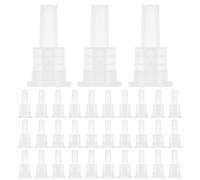 IMIKEYA 200 Bouchons Compte-Gouttes en Plastique Bouchons Intérieurs Étanches pour Flacons D’Huiles Essentielles 18 Dents Compatibles 5-100 Ml Accessoires de Remplacement pour