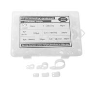 IMIKEYA 200 Pièces Kit de Colliers de Serrage en Nylon Modèle R pour Câbles, Fixation Facile Main, Prise Sécurisée, Couleur Blanc, pour Câblage D'armoire de Contrôle Industriel