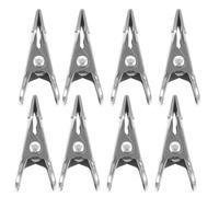 IMIKEYA 24 Pièces Pinces pour Couverture de Piscine d'hiver, Clips de Fixation pour Couverture d'hiver pour Piscine Hors Sol, Métal Argenté, Lot de Clips Antidérapants, Ne Raye Pas,