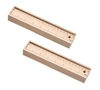 IMIKEYA 2ensemble Boîte de Rangement pour Papeterie Plumier à Tiroir en Bois Portable Étui Organisé pour École et Voyage pour Garçon Fille Boîte Multifonctionnelle
