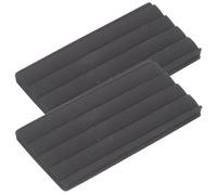 IMIKEYA 2pcs Accessoires pour Tambour en Caoutchouc Noir, Protection Antidérapante pour Grosse Caisse, Facile à Installer, Support Stable pour Joueurs Professionnels et Étudiants