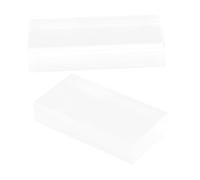 IMIKEYA 2pcs Blocs De Verre Rectangulaire À Polissage Optiquement Expérimentations De Réfraction Scientifique Physics Lab Lab À des Fins Éducatives