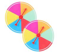 IMIKEYA 2pcs Jeu de Flèches Rotatives en Plastique avec Plateau Tournant Arc-en-Ciel, Encourage Interaction Sociale, pour Activités en t Réunions Familiales