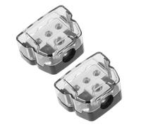 IMIKEYA 2pièces Bloc de Distribution Audio pour Voiture Répartiteur de Terre Amplificateur Boîte de Répartition Alimentation Facile à Installer Compatible Véhicules Particuliers