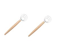 IMIKEYA 2pièces Fouet à Pâte Danois Avec Poignée Ergonomique Outil De Manuel Pour Pâtisserie Et Pour Cuisine Boulangers