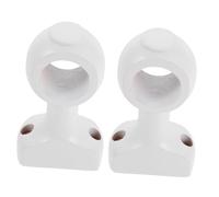 IMIKEYA 2pièces Lot de Supports De Tringle à Rideaux Bois Support De Tringle pour Douche Ou Fenêtre Fixation Murale Ou Plafond