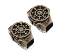IMIKEYA 2pièces Montre Décontractée Forme De Gouvernail Montre-Bague Unique Et Élégante pour Lecture Précise De Heure