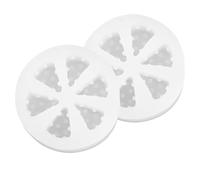 IMIKEYA 2pièces Moule Silicone Forme Fromage pour Gâteau Fondant et Chocolat Rigide et Sûr pour Pâtisserie DIY Cadeaux Famille et Amis