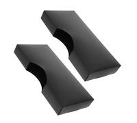 IMIKEYA 2pièces Organisateur de Rangement pour Protège-mains Jetables Distributeur Simple Face Plastique Noir pour Bureau Cuisine Laboratoire et Garage Accès Facile et Stock Visible