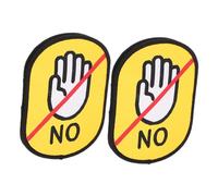 IMIKEYA 2pièces Panneau Attention Au Chien Et Autocollants Ne Caresser La Laisse Identifications pour Animaux Supports De Laisse Stickers De Sécurité pour Chiens