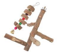 IMIKEYA 2pièces Support pour Oiseaux Perchoir pour Perroquets Jouet à Mordre pour Animaux De Compagnie Perruche Inséparable