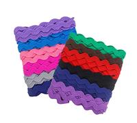 IMIKEYA 2rouleau Ruban Ondulé s Forme Couleurs Pour Couture Déco Vêtements Diy Bordure Dentelle Pour Robes Saris Chemisiers Sacs Fournitures