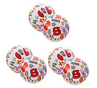 IMIKEYA 3 Ensembles Balles Gonflables Balles De Décoratives Pour Piscine Colorés Impression De Lettres 2 Pièces * 3