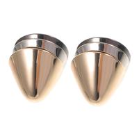 IMIKEYA 3 Paires Embouts de Chaussures Pointus pour Talons Hauts, Métal, | Accessoire Élégant et Discret, Protection du Bout, Usage Fête et Remise de Diplôme, Coloris Or Argenté Gris