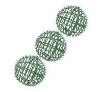 IMIKEYA 3 Pièces Arrangement De Fleurs Boule De Cadre De Composition Support Boule Topiaire Plante Artificielle Décor De s De Verdure Fausse Topiaire Vert Plastique