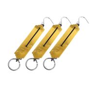 IMIKEYA 3 Pièces Balance Mécanique Suspendue avec Crochet Robuste Portable et Précise pour Pesée Alimentaire Viande Bagages et Design Jaune Visible
