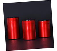 IMIKEYA 3 pièces Boîte de Rangement Hermétique Tôle Lot de Boîtes Métalliques Rondes pour Stockage de Thé et Aliments Conteneurs Portables et Étanches Conservation pour Cuisine et Usage