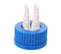 IMIKEYA 3 Pièces Bouchon de Transfert pour Bouteille Réactif 4 Ports en Pp Compatible Réacteurs pour Expériences Diverses et Processus D'alimentation par Lots