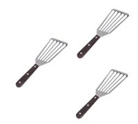 IMIKEYA 3 Pièces Spatule De Cuisson De Poisson Grattoir De Barbecue En Métal Pour Grill Spatule De Retournement En Métal Spatule À Steak Spatule À Spatule À Crêpes Spatule À