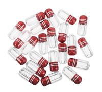 IMIKEYA 30 Pièces Flacon de Pilules Vide en Plastique Transparent avec Bouchon, Bouteilles de Voyage en Plastique pour Ranger, Bonbons ou Petits Essentiels, Voyage
