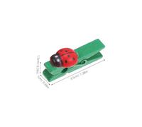 IMIKEYA 30 pièces Mini Pinces Coccinelle Clips Photo Décoratifs pour Cartes Porte Memos Robustes Petits Clips Papier pour DIY Projets Art Maison et Bureau