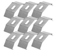 IMIKEYA 30 Supports Métalliques Argentés Design Minimaliste pour Stores Verticaux, Faciles à Installer, Adaptés aux Rails de 28-30mm pour Rideaux et Panneaux de Fenêtre