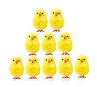 IMIKEYA 36 Pièces Poussin De Pâques Mignon Poulet Familial Miniature Poulets Enfant Tout Petit Modèle Mini Poules Figurines De Poulet Décor Figurine De Poussin Yellow Tissu En Peluche