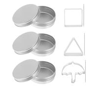 IMIKEYA 3ensembles Outils De Fabrication De Bonbons De Moules à Biscuits Inoxydable Formes Parapluie Pour Créations Pour Cuisine Et Pâtisserie