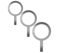 IMIKEYA 3pcs Anneaux de Bord de Tasse en Acier Inoxydable Poignée, Résistants la Rouille et Faciles pour Boissons de Boulangerie et Salon de Thé Lait