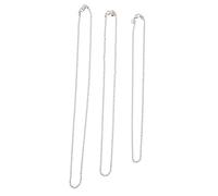 IMIKEYA 3pièces Chaîne Cubaine Pour Homme Métal Collier Long à Lot De Assortiment Facile