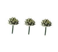 IMIKEYA 3pièces Plantes Succulentes Artificielles Plastique Cactus Petit Et Réaliste pour Décoration De Maison Et Bureau Vert