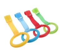 IMIKEYA 4 Pièces Anneau de traction pour tout-petit lit de lit anneau de bébé nourrisson pendaison bras anneau de préhension pour berceau Accessoire de berceau bébé nylon