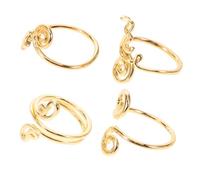 IMIKEYA 4 pièces Bague Pied Femme Réglable Zircon Ensemble Ouvertes Bijoux pour Femmes Style Unique et pour Plage et Occasions
