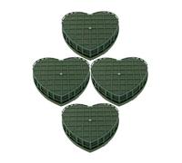 IMIKEYA 4 Pièces Bloc de Mousse Floral Cœur pour Voiture de Mariage, Vert