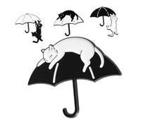 IMIKEYA 4 Pièces broche chaton revers à revers Broche de dessin animé jolie broche de vêtements broche décorative épinglette de vêtements Broche adorable alliage