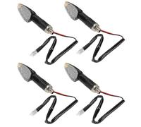 IMIKEYA 4 pièces Clignotants pour moto 10 LED Noir Transparent Indicateurs de Virage Résistants et Compatibles Cruiser 4 pcs coque noire lentille transparente lumière jaune