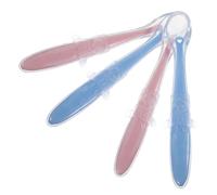 IMIKEYA 4 Pièces Cuillères Silicone pour Garçon Fille de Utensiles de Sevrage Sécurisés Pour Complémentaire Faciles à Nettoyer Au Vaisselle