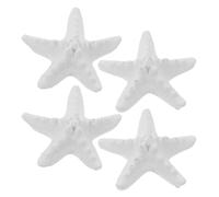 IMIKEYA 4 Pièces Diffuseur D’aromathérapie Étoile de Mer en Plâtre Blanc | Décor Côtier Élégant, Diffusion Passive, pour Voiture, Bureau, Armoire et Paquet