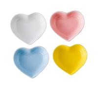 IMIKEYA 4 pièces Lot de Assiettes à Sauce Céramique Petites Plats à Tremper Multifonctions pour Sauces Soja Moutarde Vinaigre Condiments Stable et Facile à Réutilisable Couleur Aléatoire