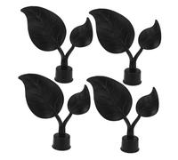 IMIKEYA 4 pièces Lot de Embouts Tringle Rideau Plastique Robuste Design Cache Extrémité Décoratif pour Accessoires Rideaux Finition et Résistante Au Ternissement Adapté Aux Tringles