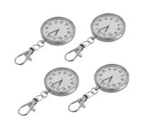 IMIKEYA 4 Pièces Montre Clip Quartz avec Chiffres Montre Infirmière Portable Porte-clés Pratique pour Étudiants et Lot