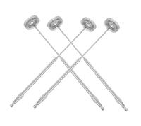 IMIKEYA 4 Pièces Mousseur à Lait En Acier Inoxydable Mousse De Lait En Métal De Printemps Batteur à Œufs Fournitures De Cuisine D'oeuf En Acier Inoxydable Silver