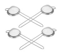 IMIKEYA 4 Pièces Passoire Acier Inoxydable Tamis à Mailles Fines Filtrage Multi-usage pour Thé Jus Farine Café et Cuisson Filtre à Jus et Tamis de Cuisine Robuste